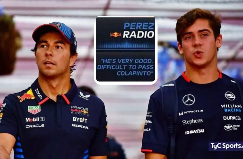 El elogio de Checo Pérez a Colapinto