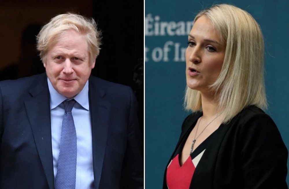 La ministra de Justicia irlandesa Helen McEntee refutó el domingo las acusaciones del líder británico Boris Johnson de que la Unión Europea amenaza con instaurar un bloqueo en Irlanda del Norte.