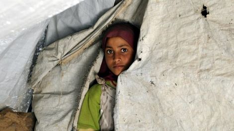 Los Andes | Niña yemení en campamento para refugiados