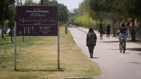 Ciclovía&nbsp; en Godoy Cruz . | Foto: Los Andes