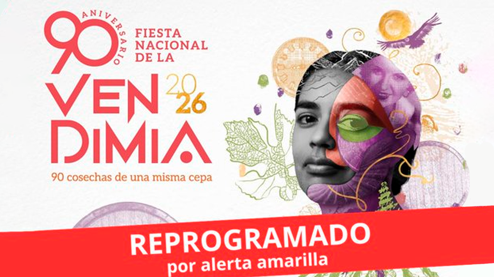 Reprogramaron la repetición de la Fiesta Nacional de la Vendimia por alerta amarilla.