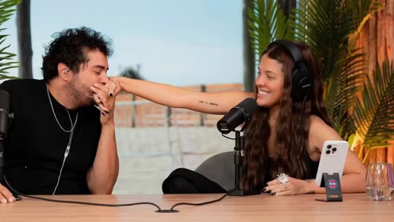 Homero Pettinato junto a su novia Sofi Gonet, La reini.