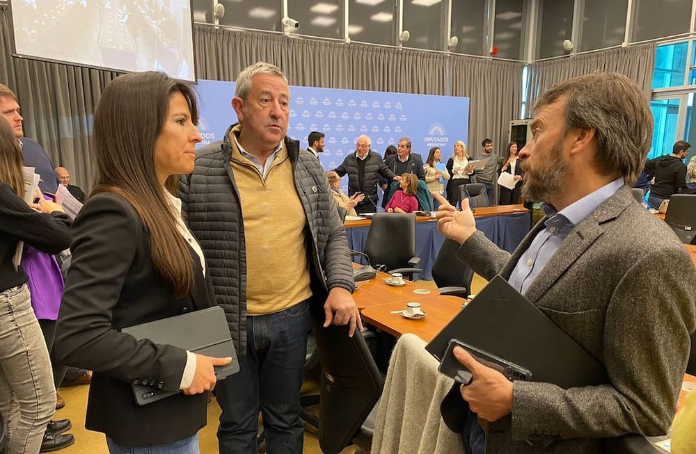 Los radicales Pamela Verasay, Julio Cobos y Lisandro Nieri aprobaron la ley del Gobierno