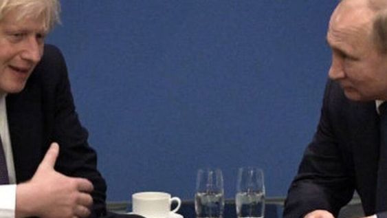 Putín lo habría amenazado a Johnson diciéndole: Un misíl tardaría un minuto. Gentileza: RC Noticias.