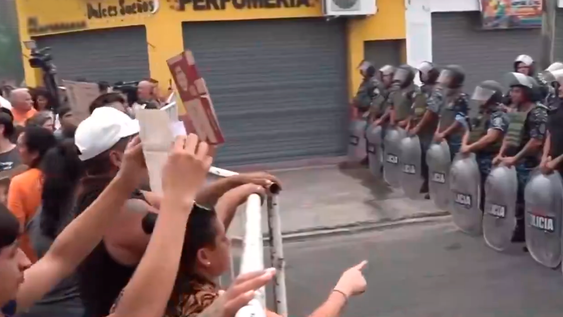 Masiva marcha por Paloma y Josué en Florencio Varela. Captura: A24