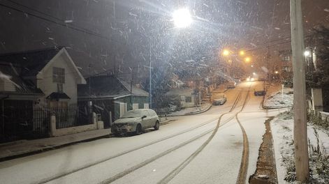 Primera nevada de 2022 en Ushuaia (Gentileza)