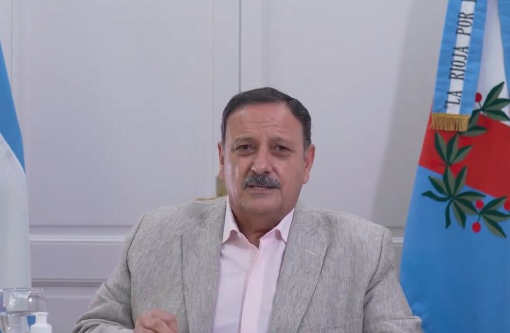 Ricardo Quintela. El gobernador de La Rioja. (Captura de video)