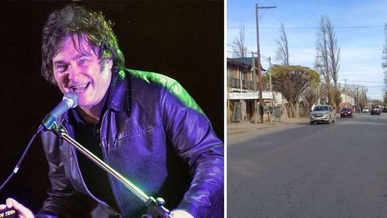 Una calle de una localidad de Neuquén tiene el nombre de Javier Milei. / Foto: Gentileza