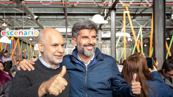 Ulpiano Suarez visitó la Ciudad de los Chicos en la Nave y las diferentes propuestas junto a Horacio Rodríguez Larreta, Jefe de Gobierno porteño, y a Alfredo Cornejo, senador nacional. Foto: Prensa Ciudad de Mendoza