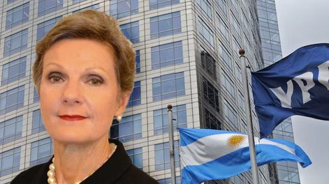 La sentencia más grande es la de USD 16.000 millones por la expropiación de YPF en el que la Argentina fue condenada por la jueza Loretta Preska. Captura: Infobae