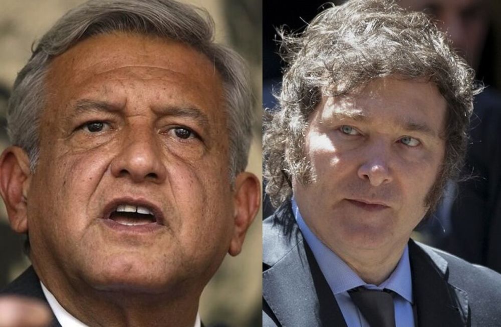 López Obrador y Javier Milei