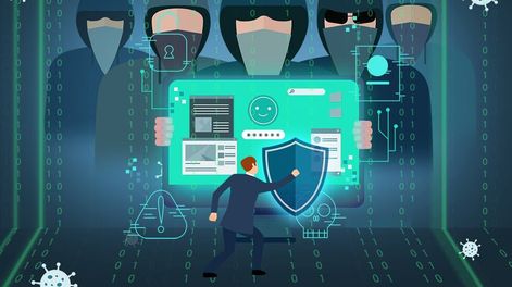 La ciberseguridad es una materia pendiente para muchas empresas que recién entienden su importancia cuando sufren el ataques a sus sistemas o a los datos. (Ilustración Oscar Roldán)