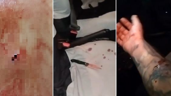 Imagenes del violento robo. Captura de pantalla&nbsp; X.&nbsp;