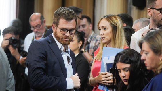 El diputado Nicolás Massot y la senadora Anabel Fernández Sagasti (Foto: Federico López Claro)