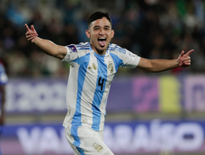 Dylan Gorosito, figura de la Selección Argentina en el triunfo 1-0 ante Italia en el Mundial Sub 20 de Chile. FOTO: EFE/ Adriana Thomasa