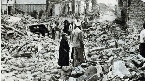 Imagen del terremoto que en 1944 asoló San Juan.