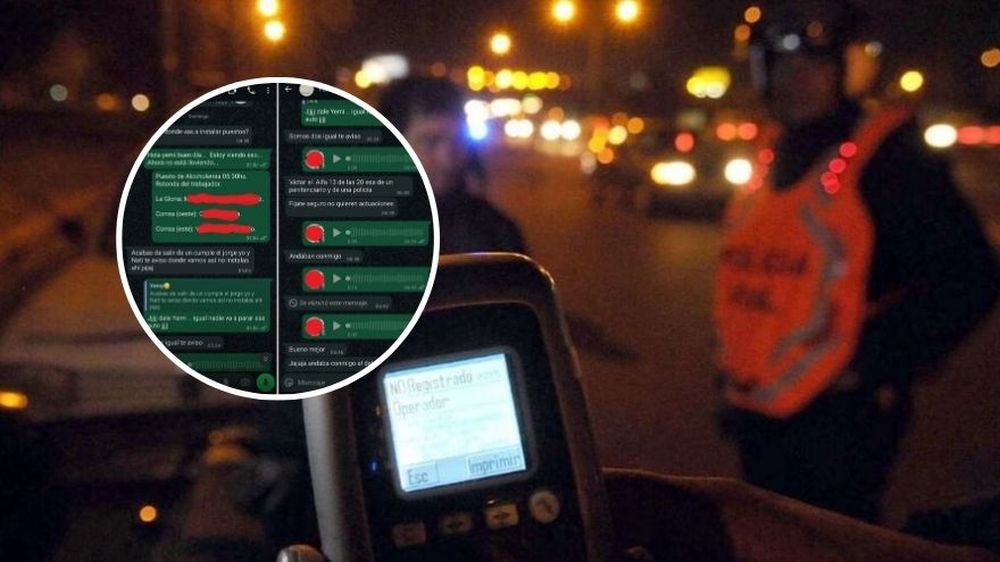 Filtran presunto chat donde una funcionaria municipal que consulta la ubicación de los controles de alcoholemia para esquivarlos.