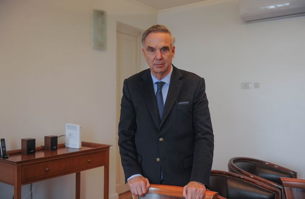 Miguel Angel Pichetto en la Auditoría General de la Nación, su lugar de trabajo actual.Foto Federico Lopez Claro