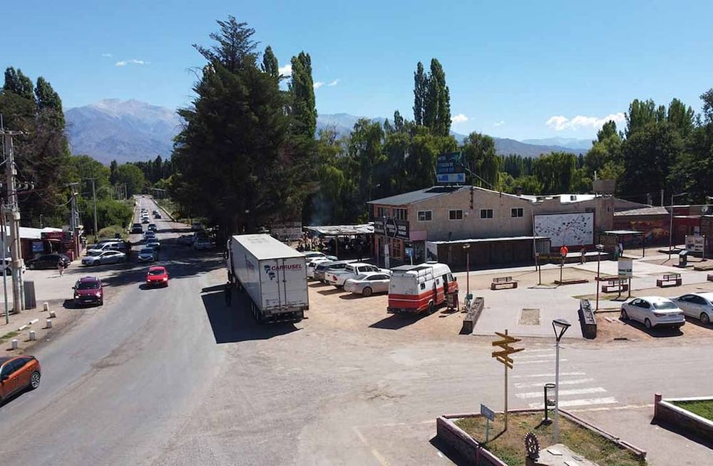 Uspallata, intersección de la ruta 7 y la provincial 52.Foto: José Gutierrez / Los Andes