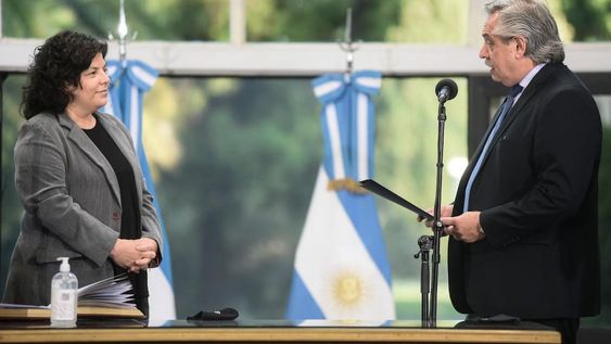 Carla Vizzotti es la nueva ministra de la nación. - presidencia