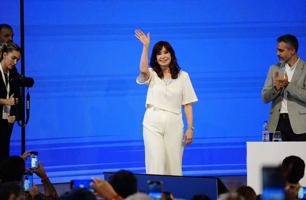 Cristina Kirchner en La Plata ( Foto Clarín )