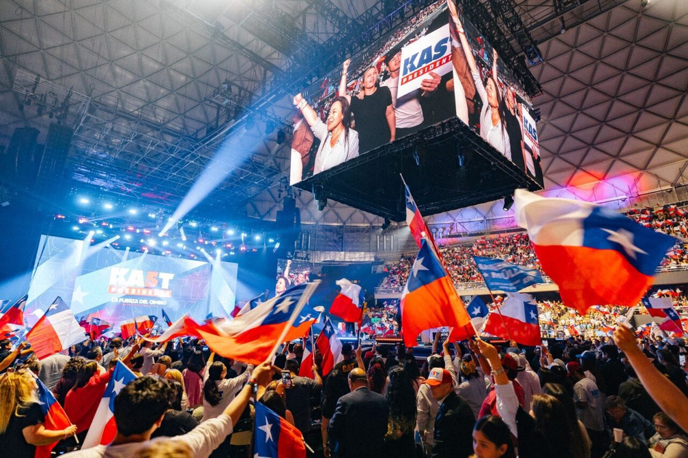 Cierre de campaña de José Antonio Kast en el Movistar Arena.