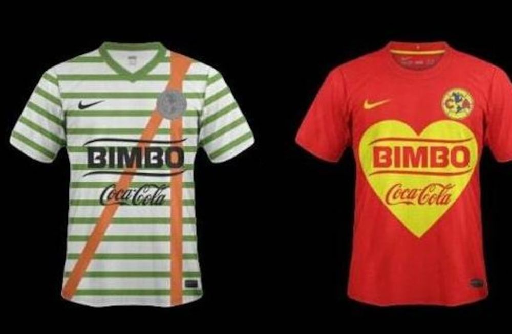 Un hincha del América de México diseñó dos camisetas en honor al Chavo