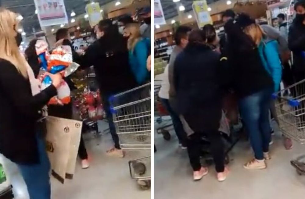 La promoción de 2x1 en huevos de pascua desató empujones, gritos e insultos en un supermercado.