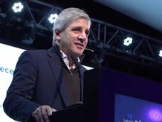 El ministro de Economía, Luis Caputo, durante el Latam Economic Forum