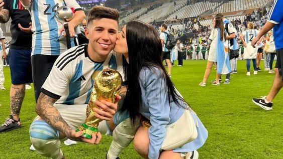 Enzo Fernández celebró que será papá otra vez