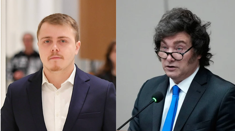 Javier Milei tuvo un cruce singular con el diputado francés Louis Boyard