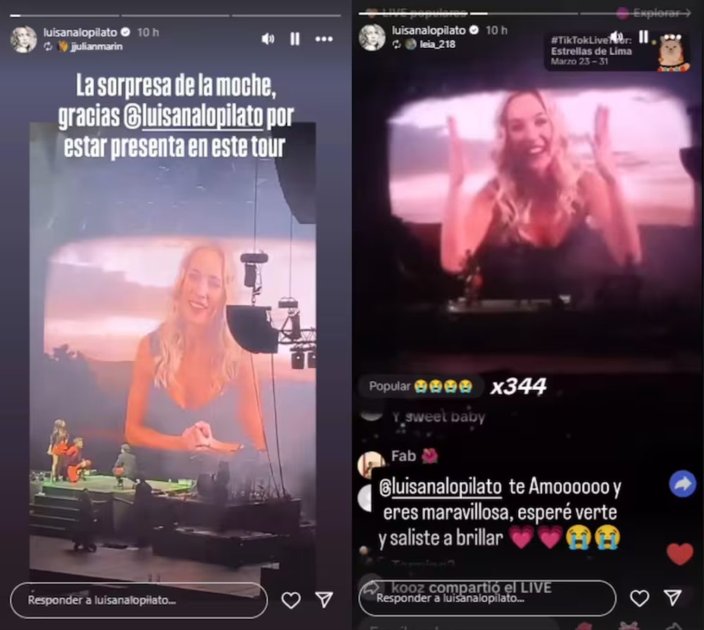 La aparici&oacute;n de Luisana Lopilato.