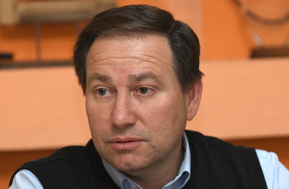 Roberto Righi, en sus tiempos como intendente de Lavalle.