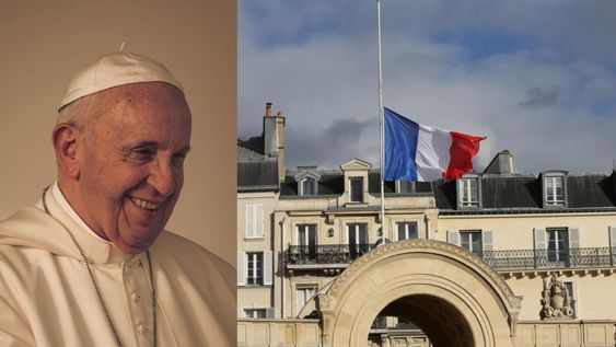 Papa Francisco: polémica en Francia por las banderas a media asta