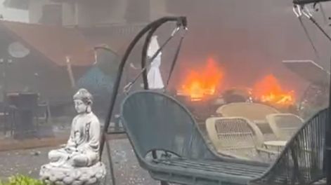 Los Andes | La avioneta se estrelló contra un pueblo en el sur de Brasil. (Captura de video)