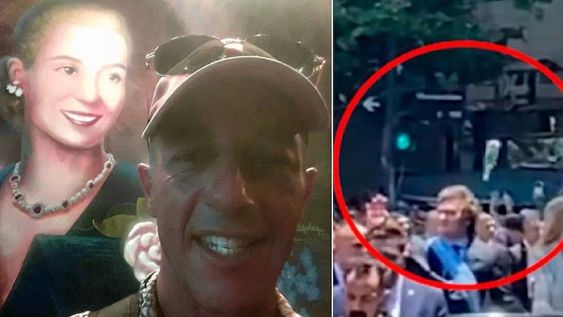 Gastón Mercanzini, el hombre que le lanzó un botellazo al presidente Javier Milei (Web)