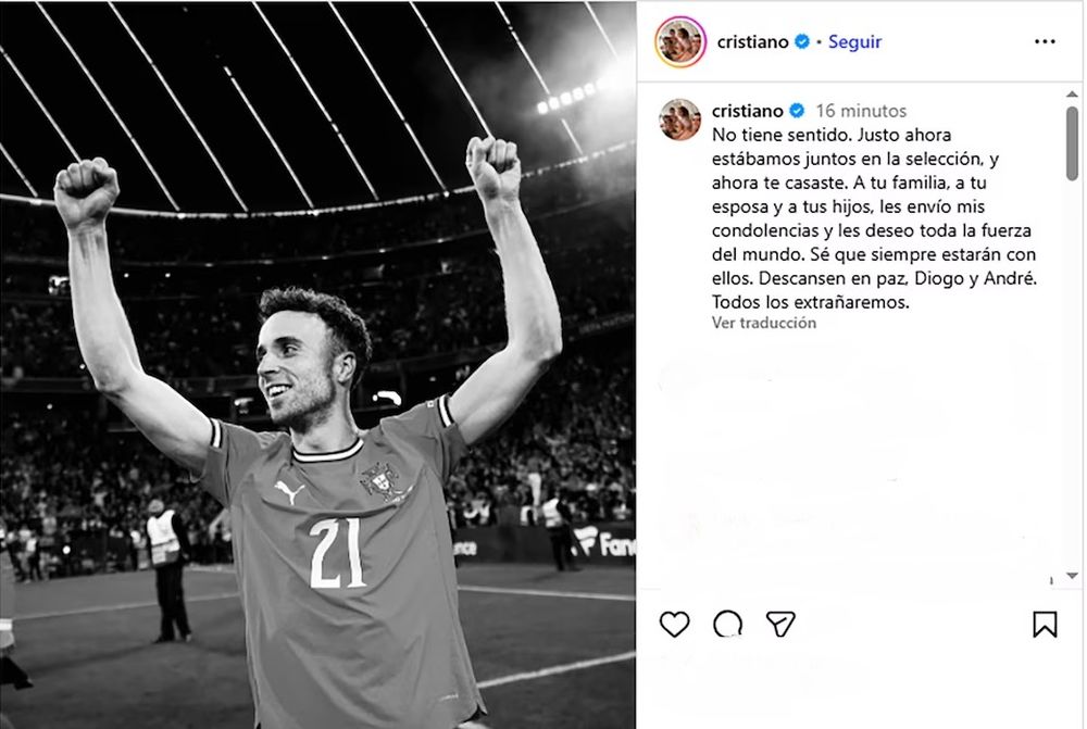 El conmovedor mensaje de Cristiano Ronaldo