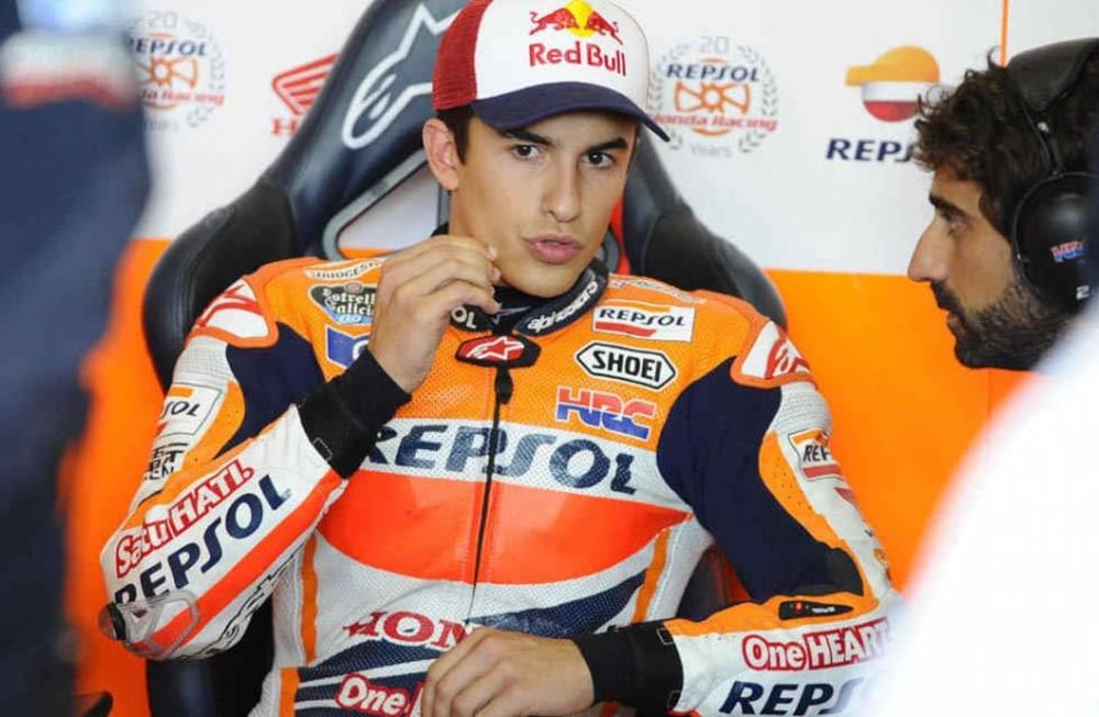 Tremenda caída de Marc Márquez en España