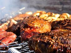 Asado en alza.