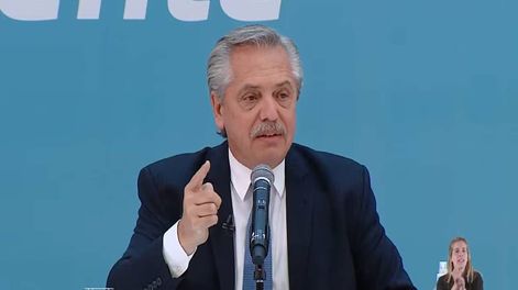 Los Andes | Fernández estuvo junto al ministro Daniel Filmus y gobernadores en la presentación de obras de infraestructura científica y tecnológica en el marco del Programa Construir Ciencia, en el Museo del Bicentenario de la Casa Rosada.