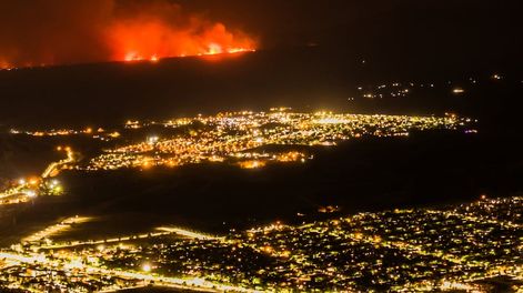 Impactantes tomas aéreas de los incendios en el piedemonte. Foto: Gentileza Micarellis