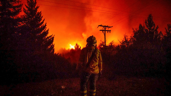 Peligro de incendios en Argentina.