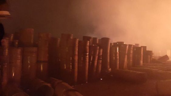 Se incendió una fábrica de conservas en Luján y creen que fue intencional