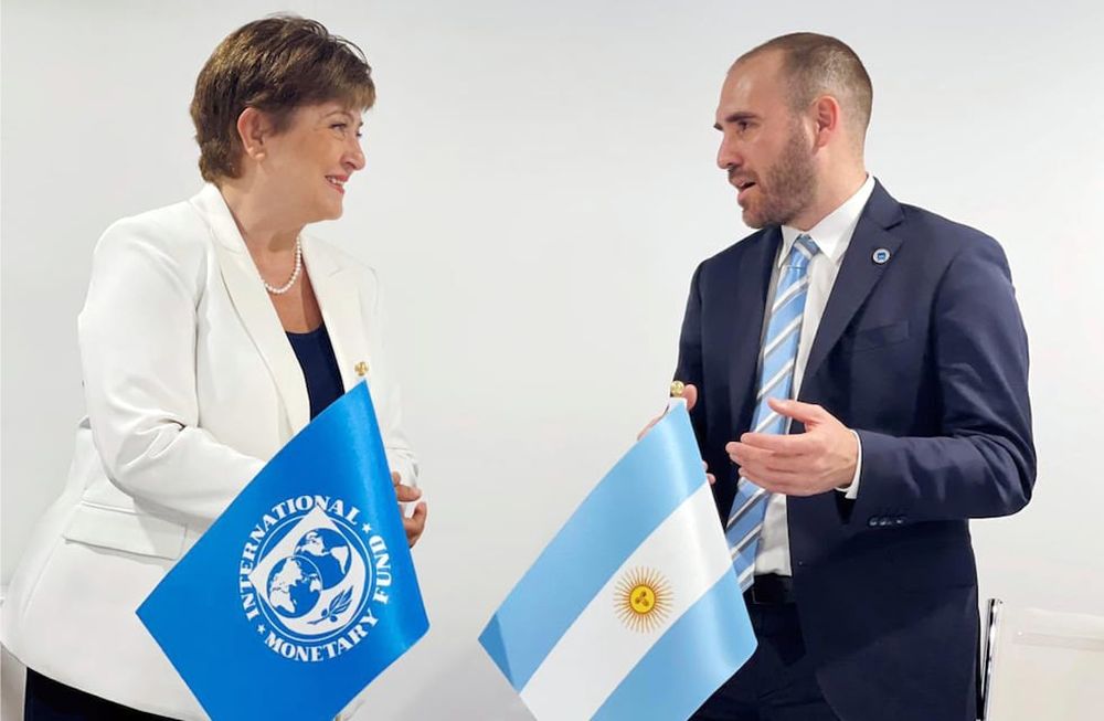 Kristalina Georgieva y Martín Guzmán