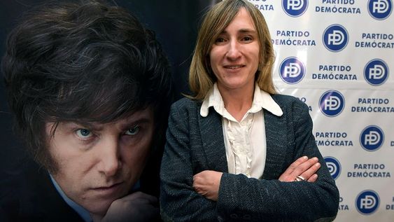 La dirigente del Partido Demócrata Mercedes Llano, precandidata a diputada nacional de La Libertad Avanza, sacó menos votos que Milei en Mendoza. Foto:  Orlando Pelichotti