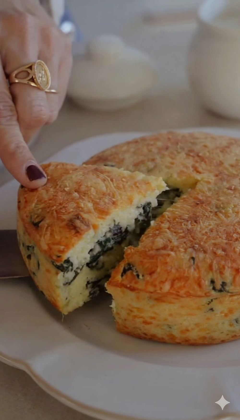 budín de espinaca