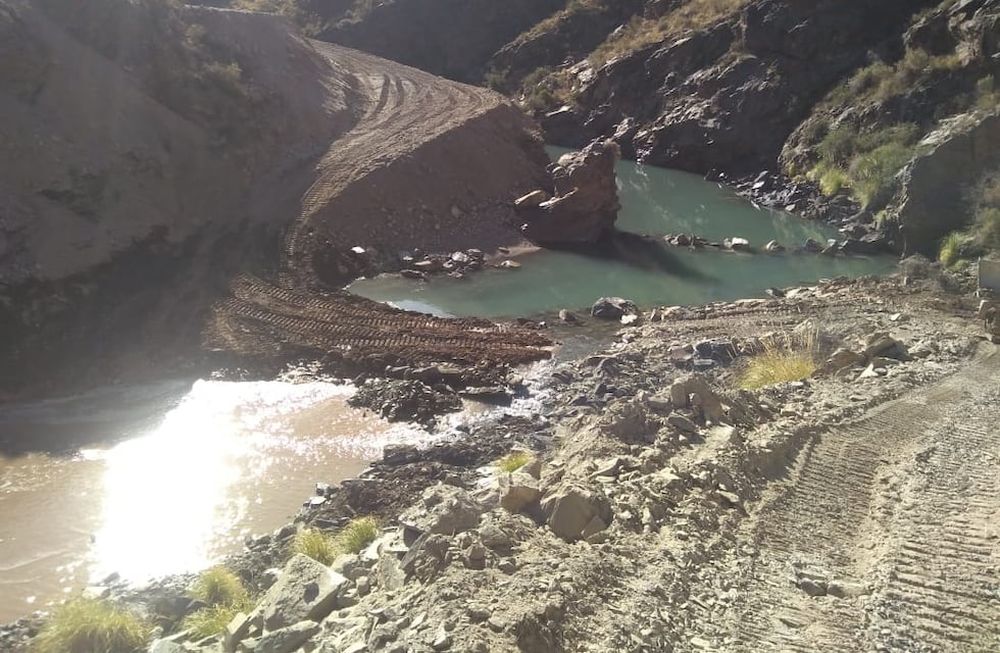 Vialidad ya abrió el nuevo camino a la futura presa de El Baqueano