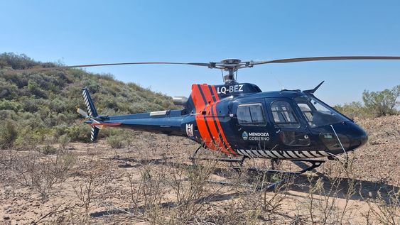 Un ciclista debió ser rescatado tras sufrir un accidente en un sendero