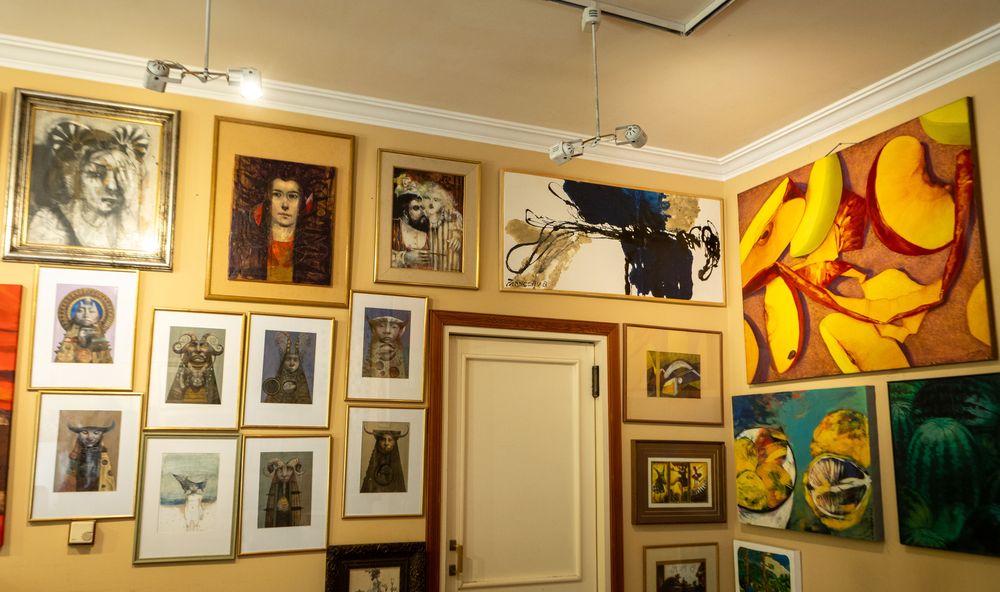 La casa de Suzette es una galería de arte.