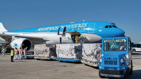 Argentina se ubicó al frente del crecimiento de la carga aérea en América Latina y el Caribe durante febrero.